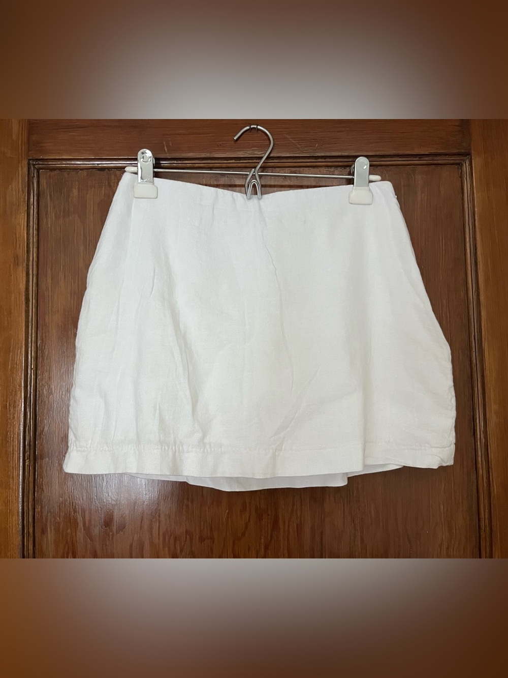 Abercrombie & Fitch White Scarlett Mini Skort - Ultra High Rise Curve Love Small